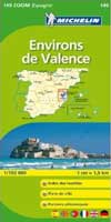 Carte ZOOM des environs de Valence Acc�s librairie